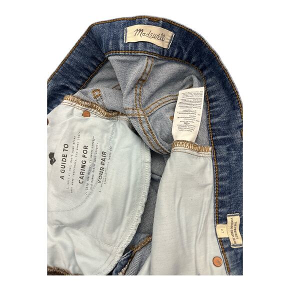 Madewell Perfect Vintage Crop Jeans Women’s 27 High Rise Light Wash Distressed - Picture 4 of 9